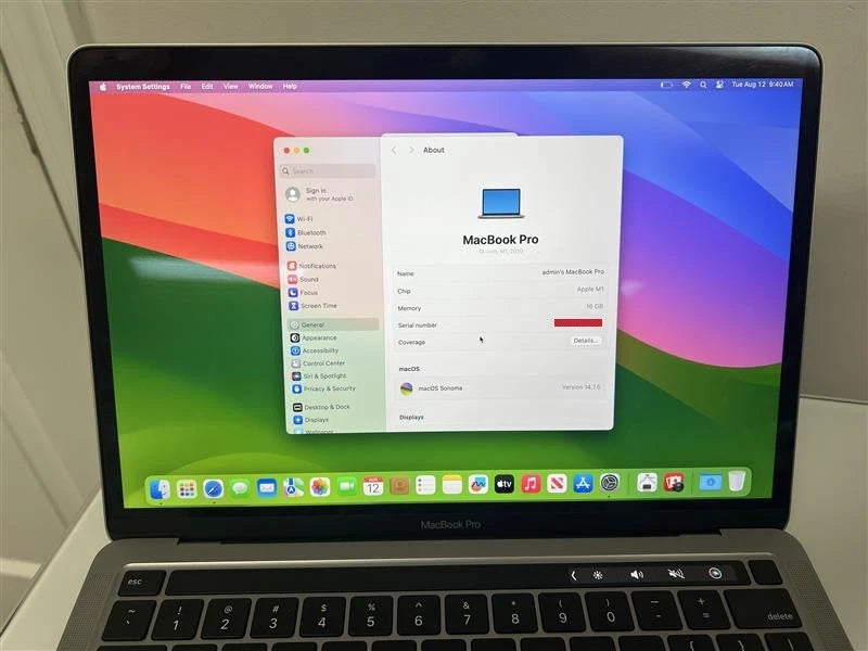 MacBook Pro 13" (M1, 2020) 512GB SSD / 16GB RAM
