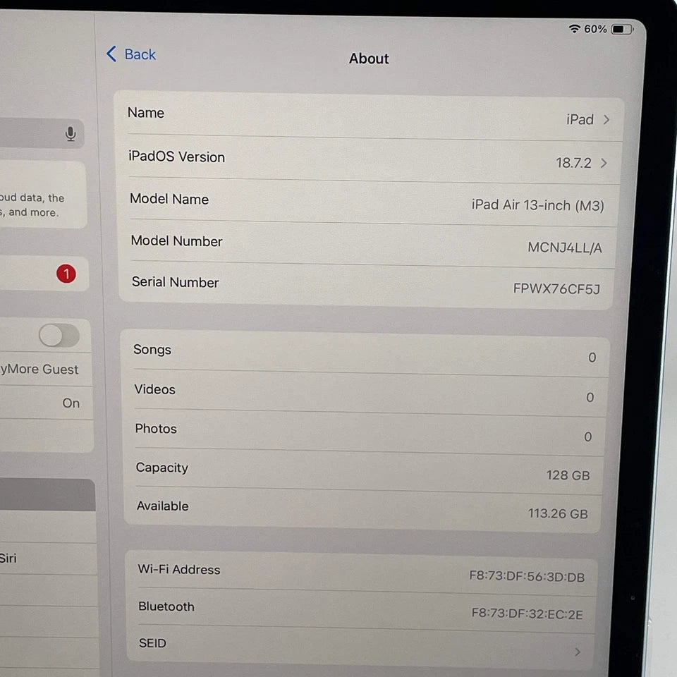 iPad Air 13" M3 128GB